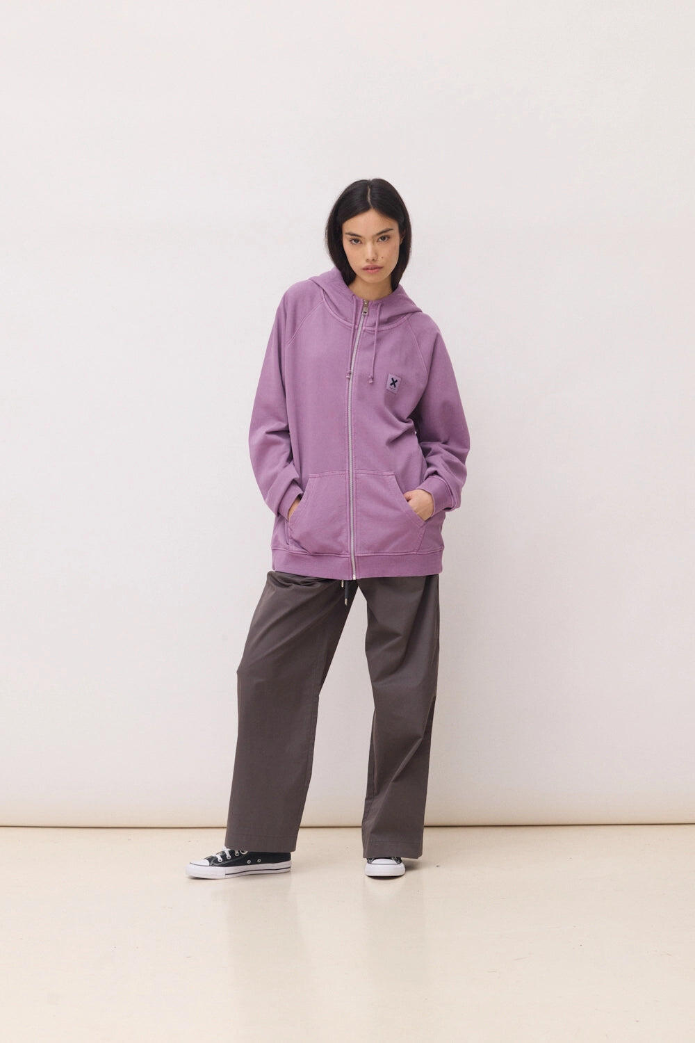 Sudadera con Capucha Blue Banana Light Purple de Algodón 100% Orgánico 6/7