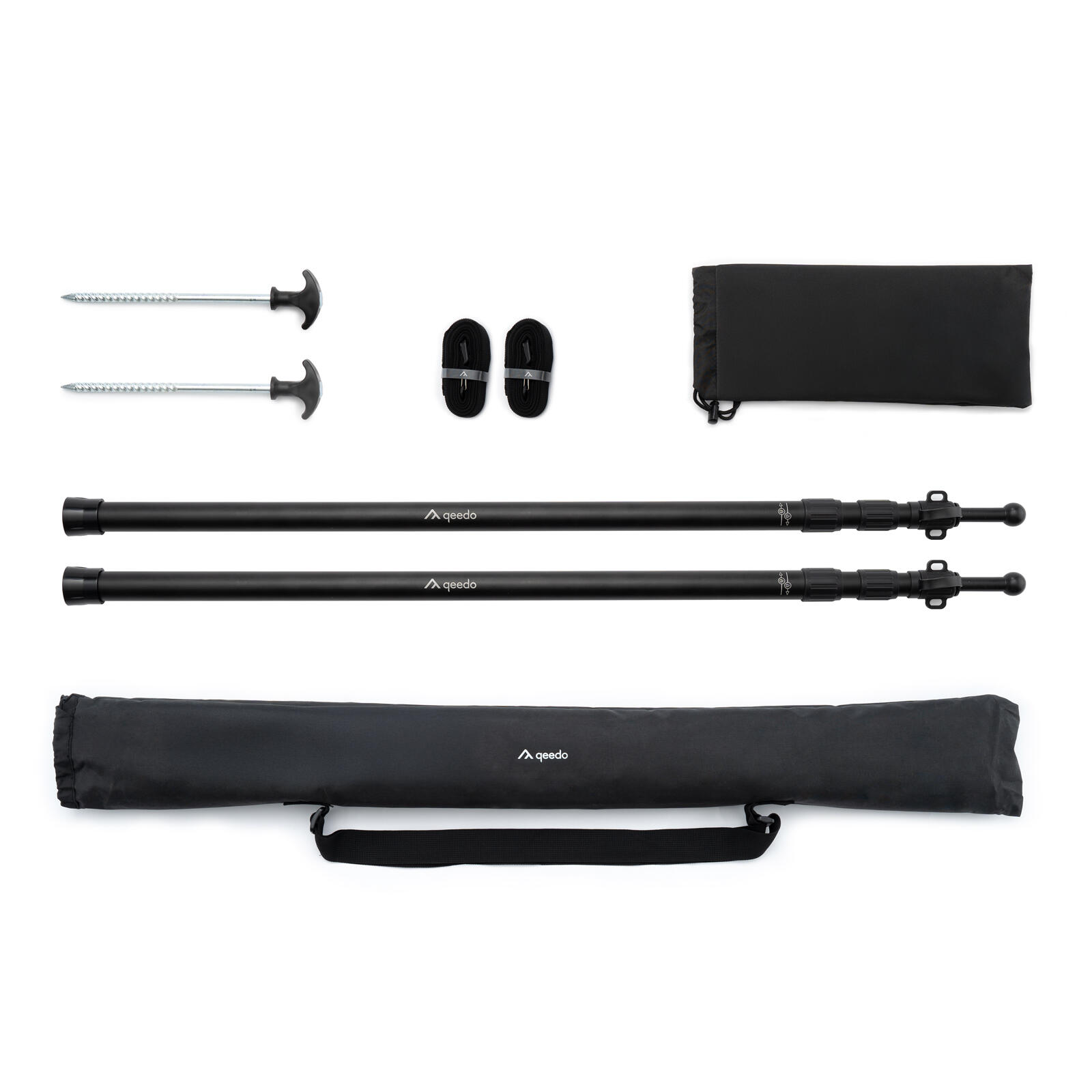 qeedo Scope Tige télescopique, lot de 2, aluminium 95-230 cm, Twist-Lock, légère 6/7