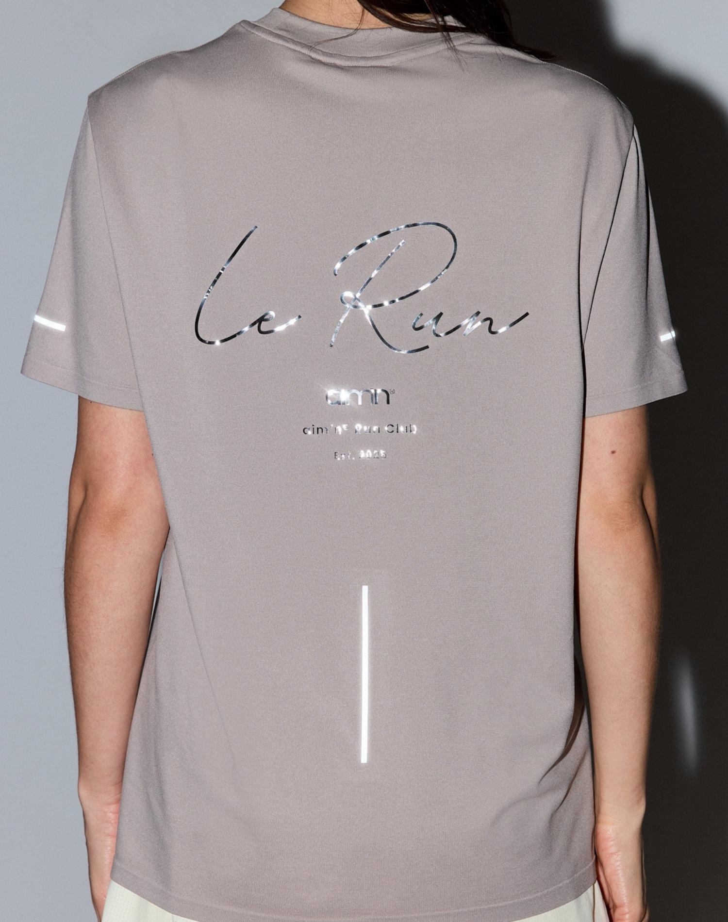 Camiseta Mujer de Correr Sin Costuras Secado Rápido Le Run Arcilla Oscura 4/5