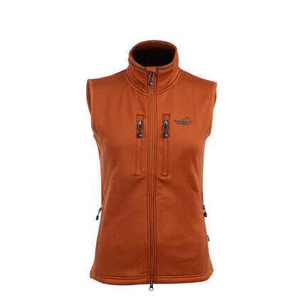 Powerfleece-Weste Damen Burnt Orange