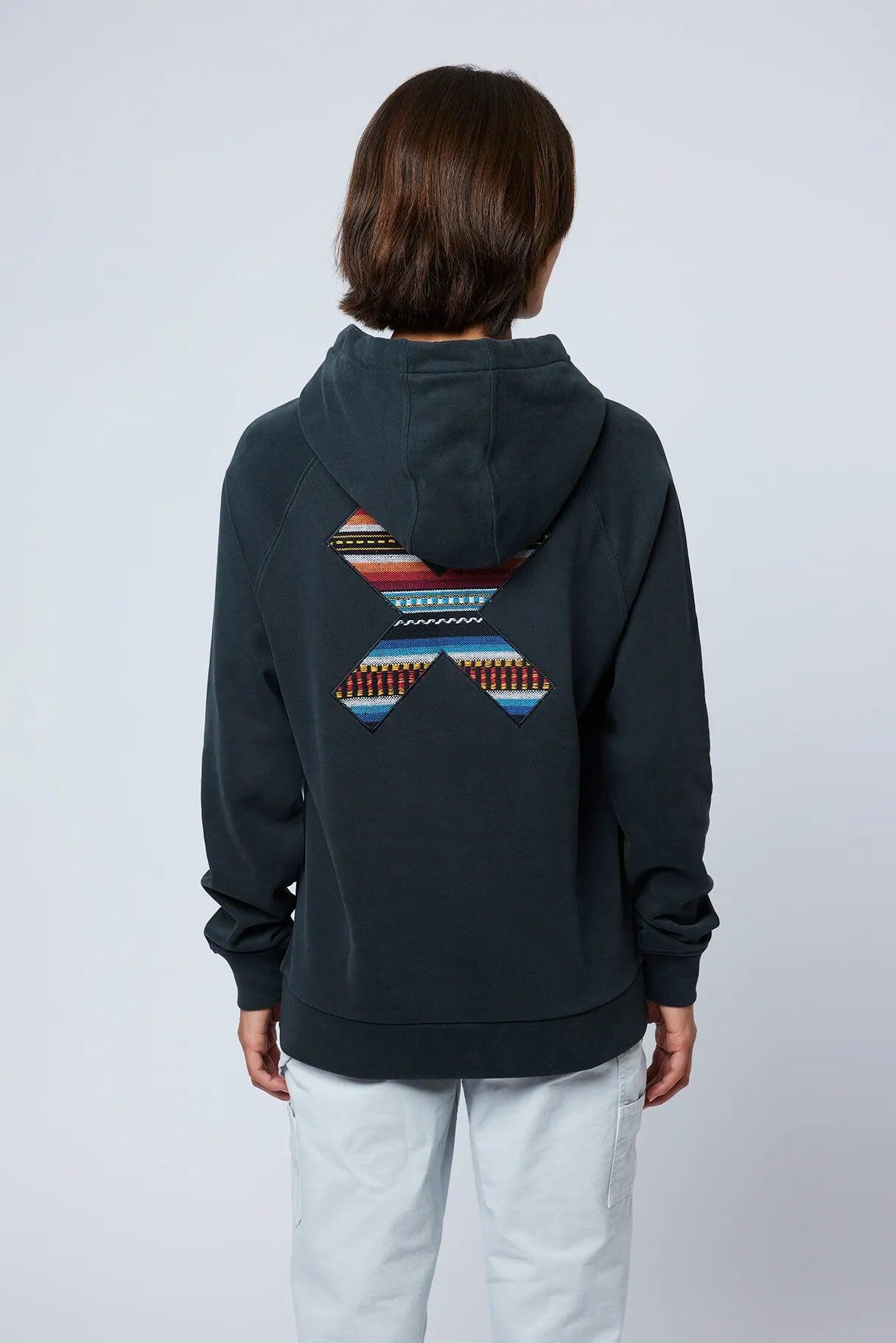 Sudadera con Capucha Blue Banana Antracita de Algodón 100% Orgánico 5/7
