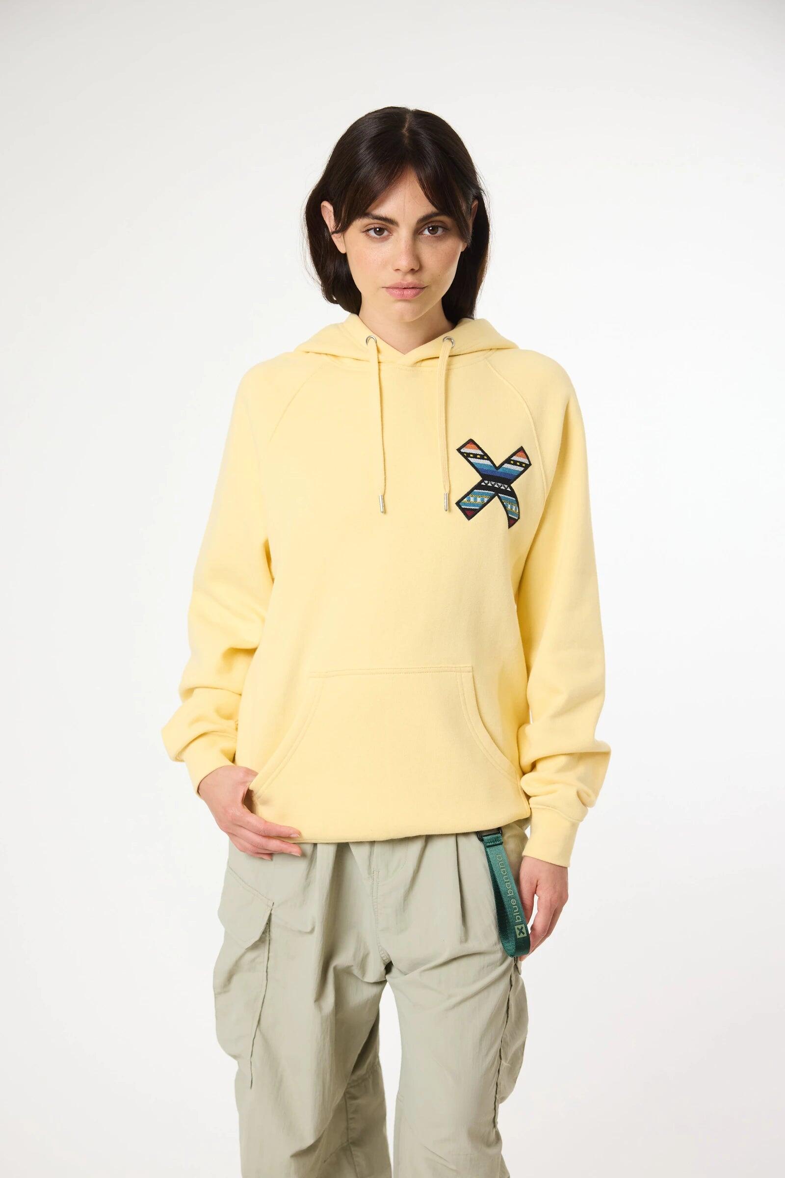 Sudadera con Capucha Blue Banana Amarillo Claro de Algodón 100% Orgánico 4/7