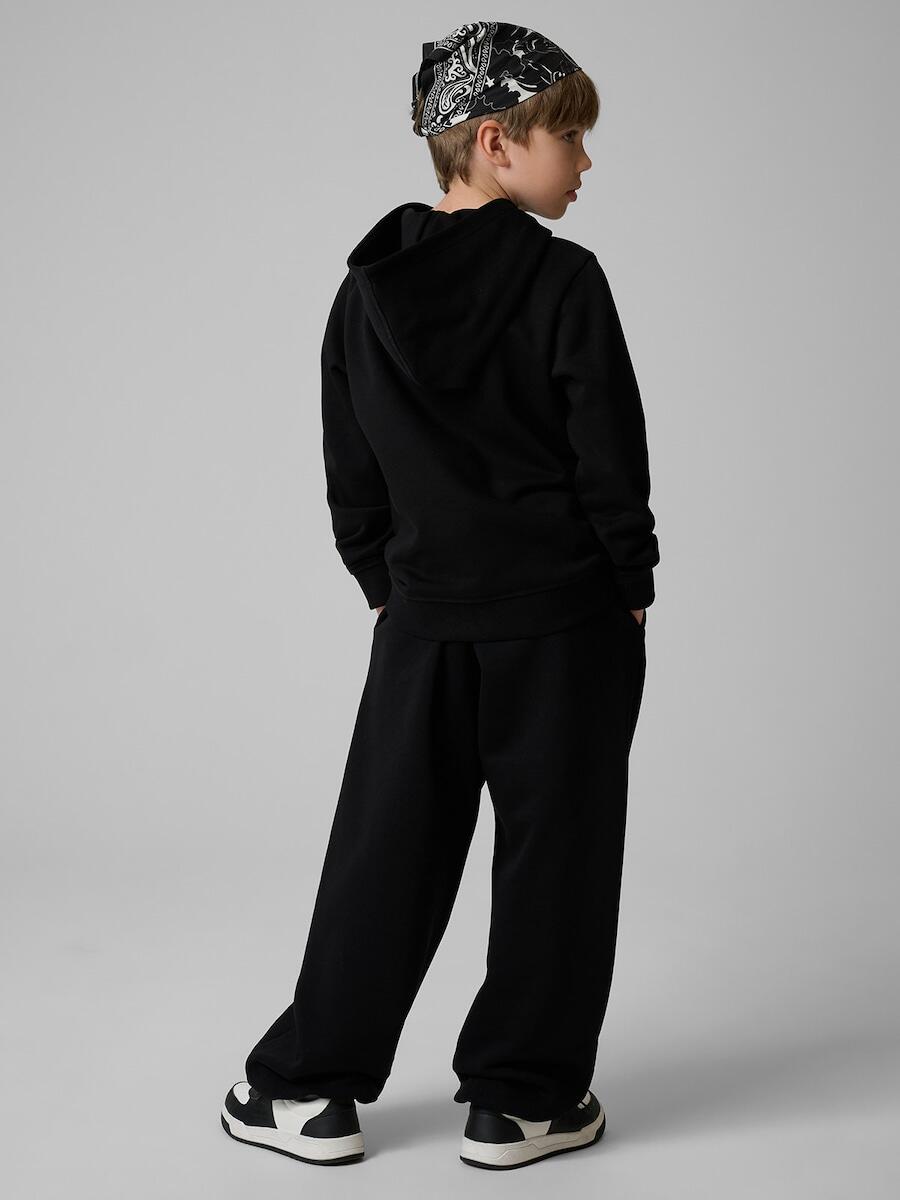Bluza dresowa regular z kapturem chłopięca 4F 4FJRSS26TSWSM2904