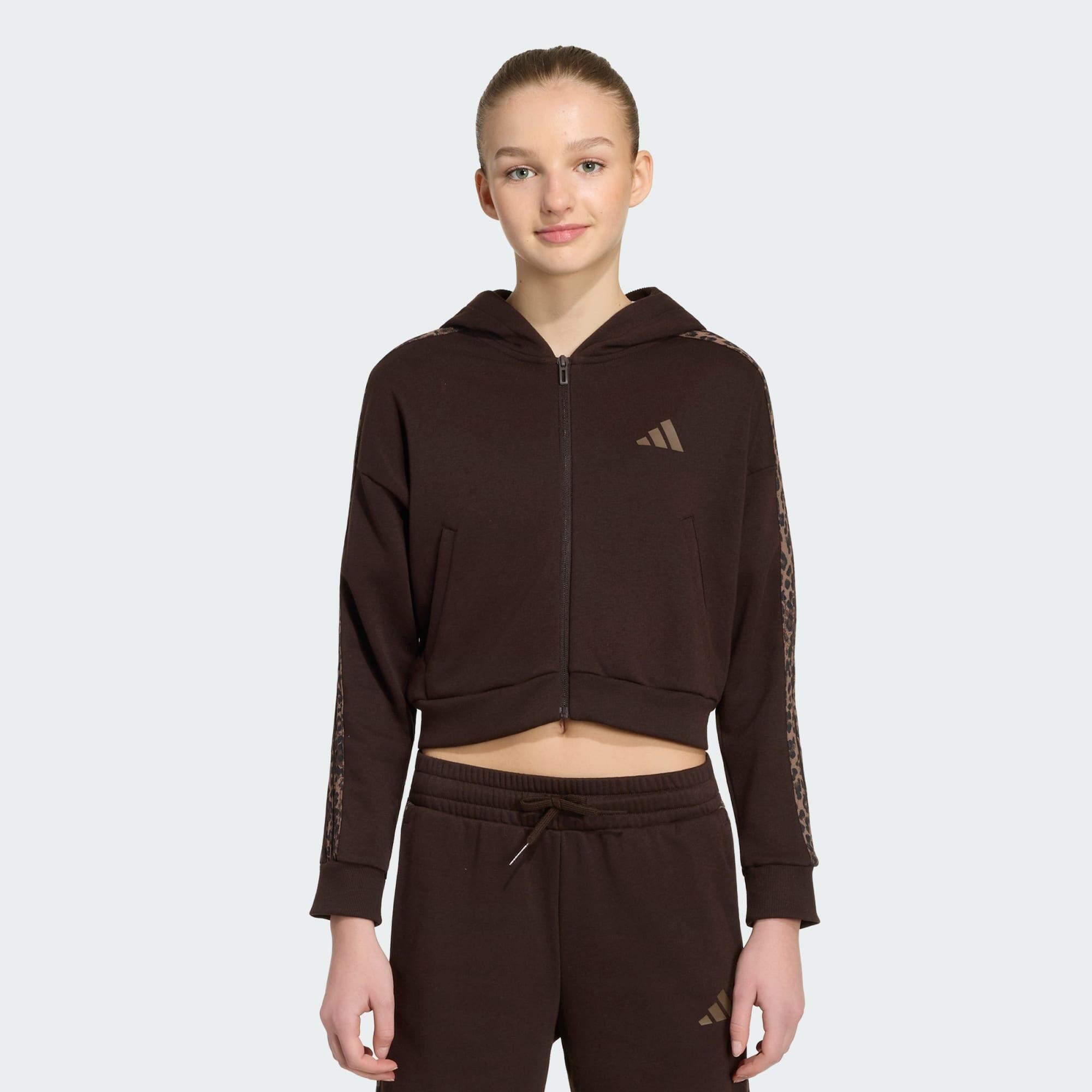 FELPA CON CAPPUCCIO SEASONALS ANIMAL CON ZIP INTEGRALE 2/5