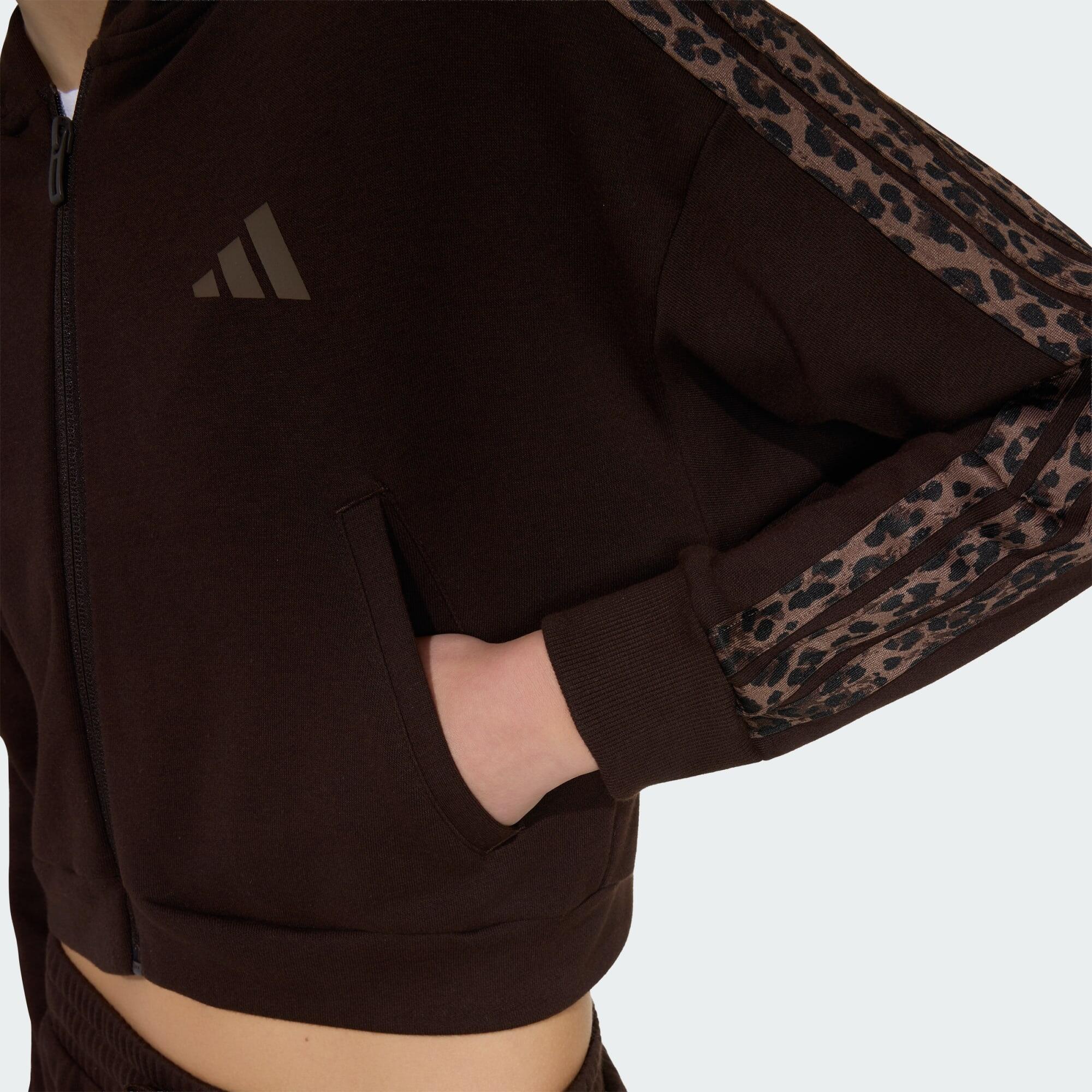 FELPA CON CAPPUCCIO SEASONALS ANIMAL CON ZIP INTEGRALE 5/5