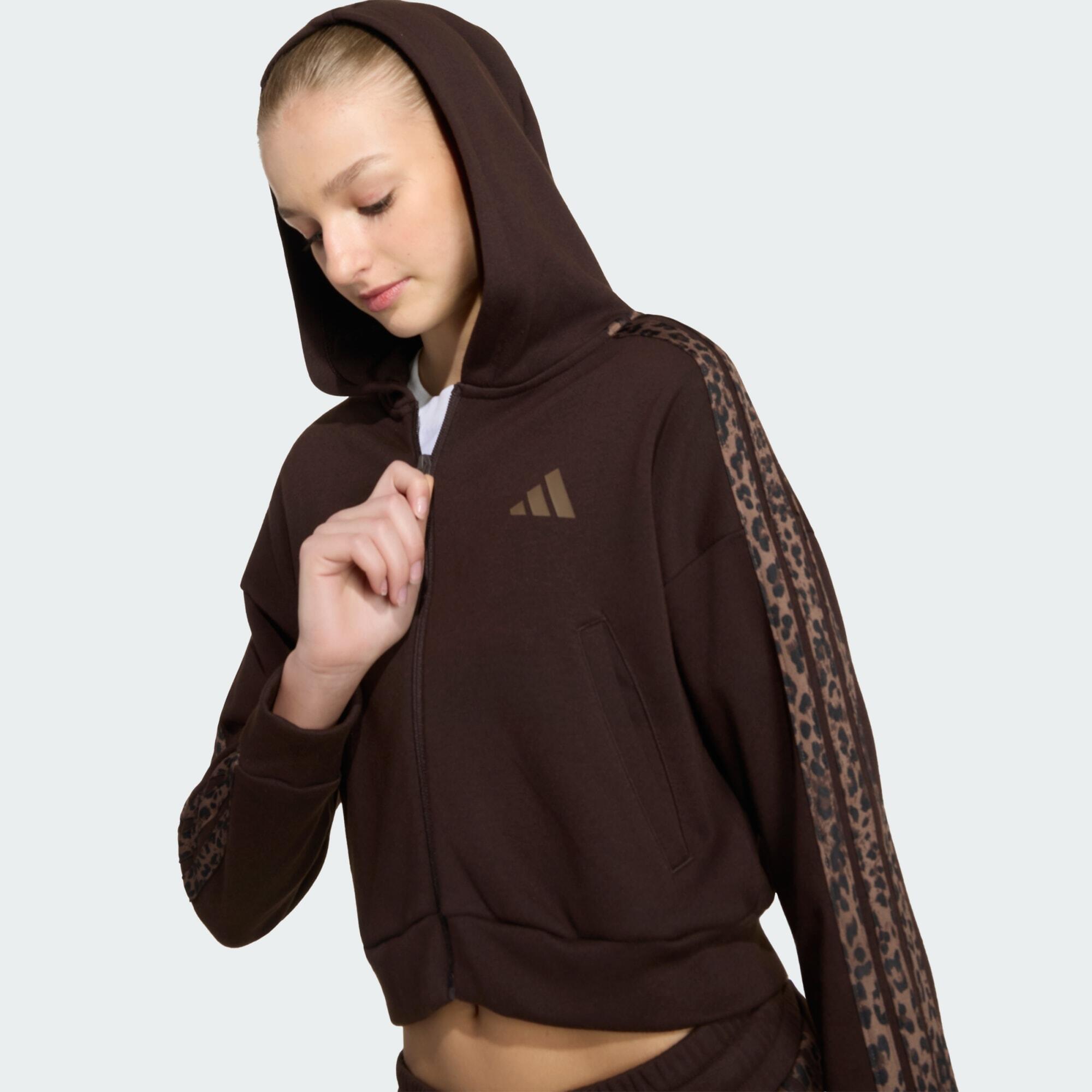 FELPA CON CAPPUCCIO SEASONALS ANIMAL CON ZIP INTEGRALE 4/5
