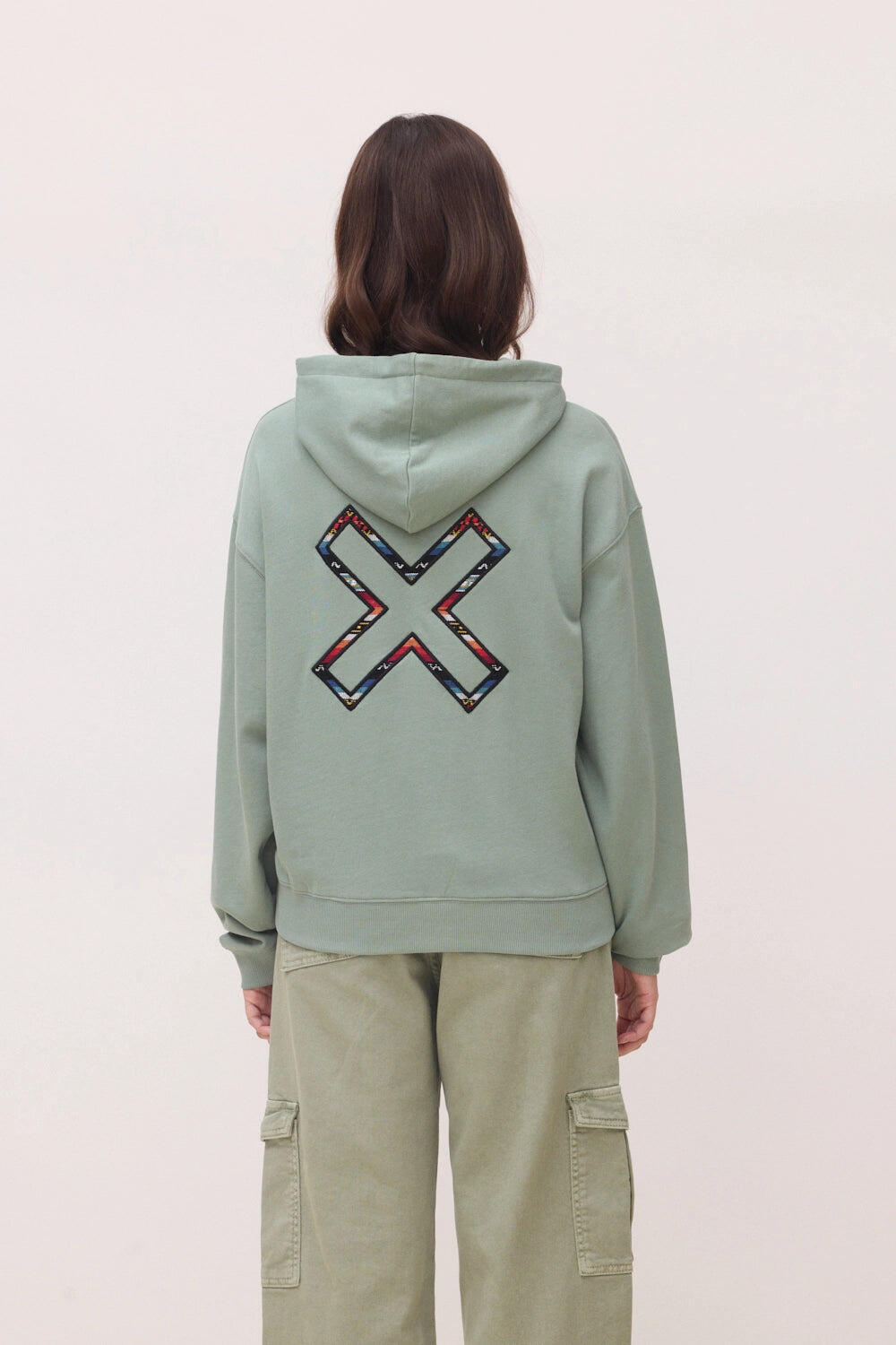 Sudadera con Capucha Mujer Blue Banana Sage de Algodón 100% Orgánico 2/4