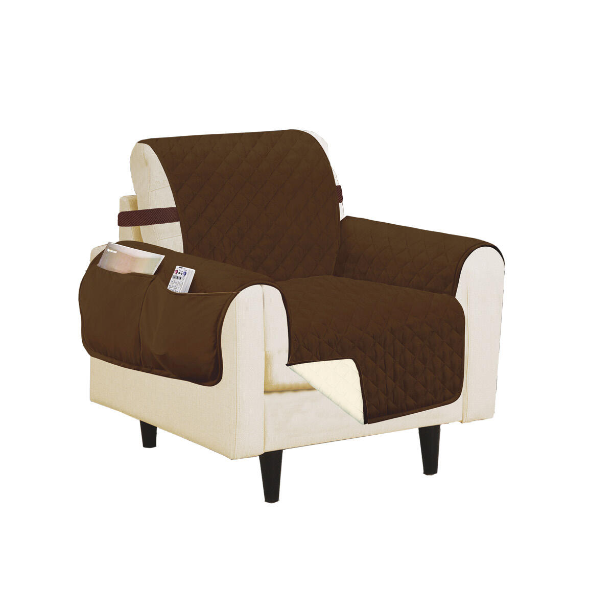 Copripoltrona idrorepellente reversibile 165x177 cm 1/5