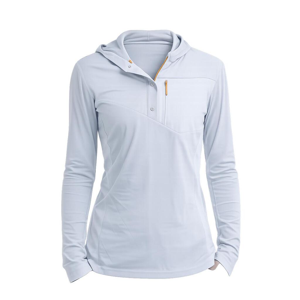 Long sleeve Maya Hood Trek WMN women – grey