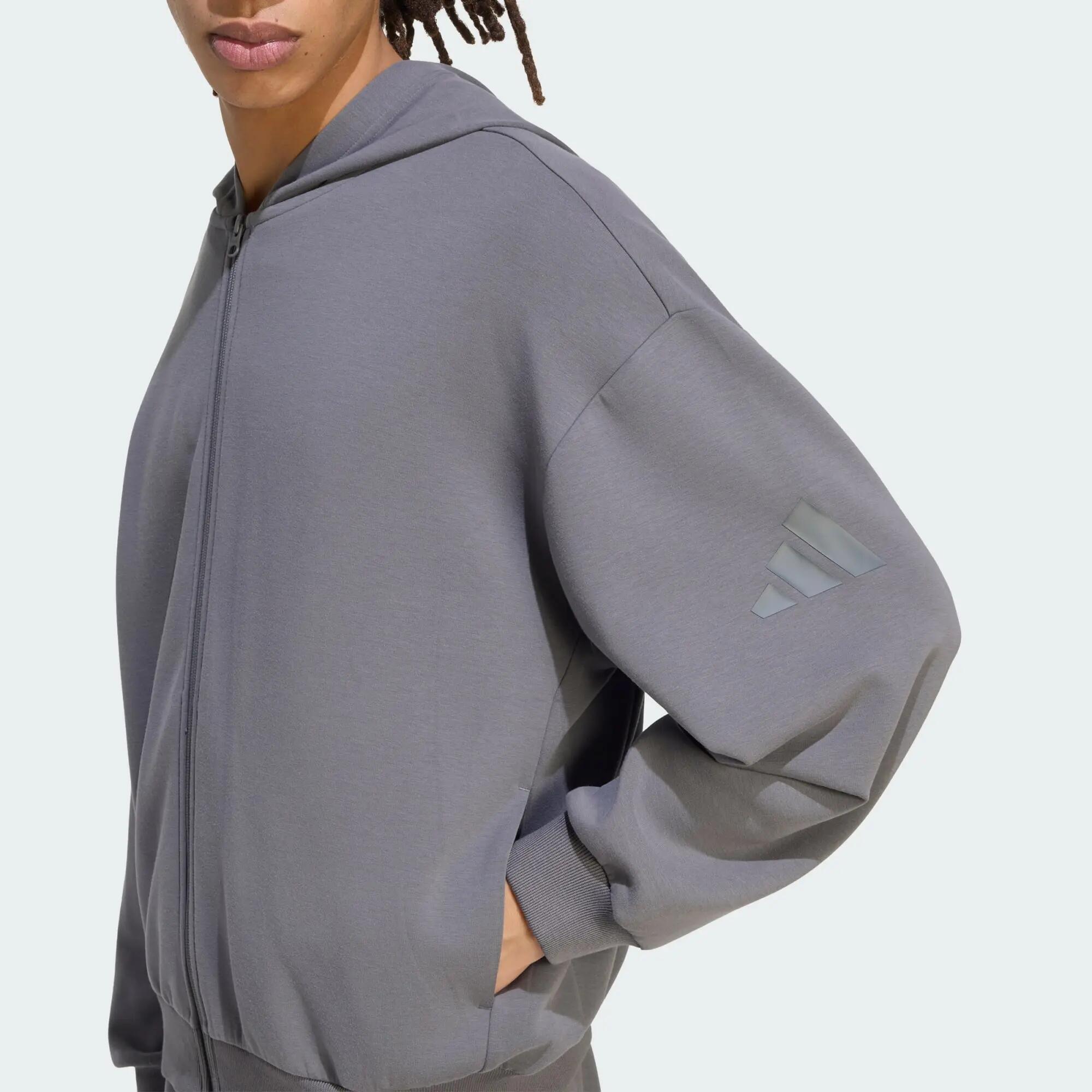 SOFT LUX HOODIE MET LANGE RITSSLUITING 5/5