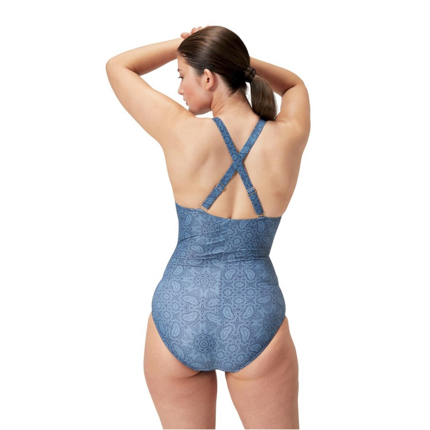 Kostium kąpielowy jednoczęściowy z dekoltem V dla kobiet Speedo Eco Print 5/7