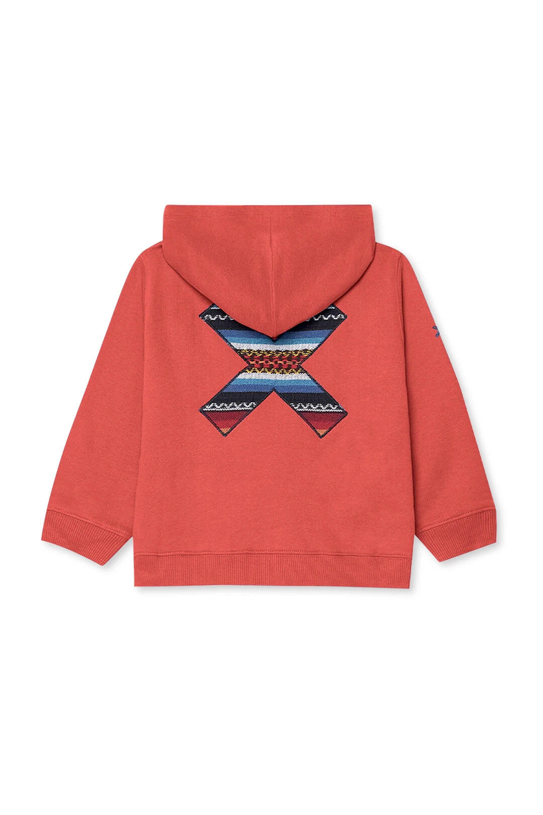 Sudadera con Capucha Kids Blue Banana Roja de Algodón 100% Orgánico 2/2