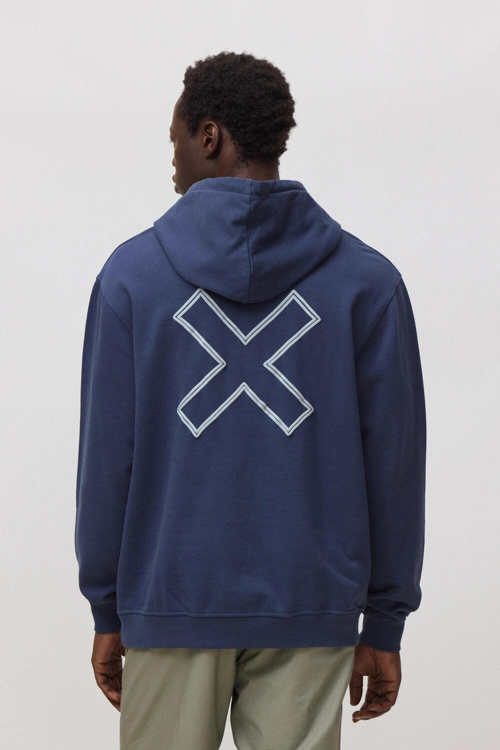 Sudadera con Capucha Blue Banana Azul Marino de Algodón 100% Orgánico 2/7