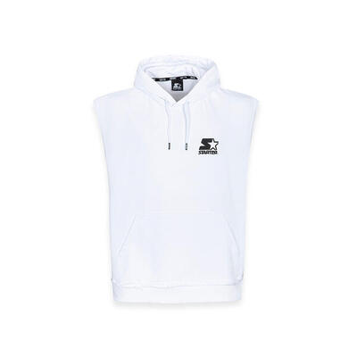Gilet con cappuccio Iconic Starter BIANCO