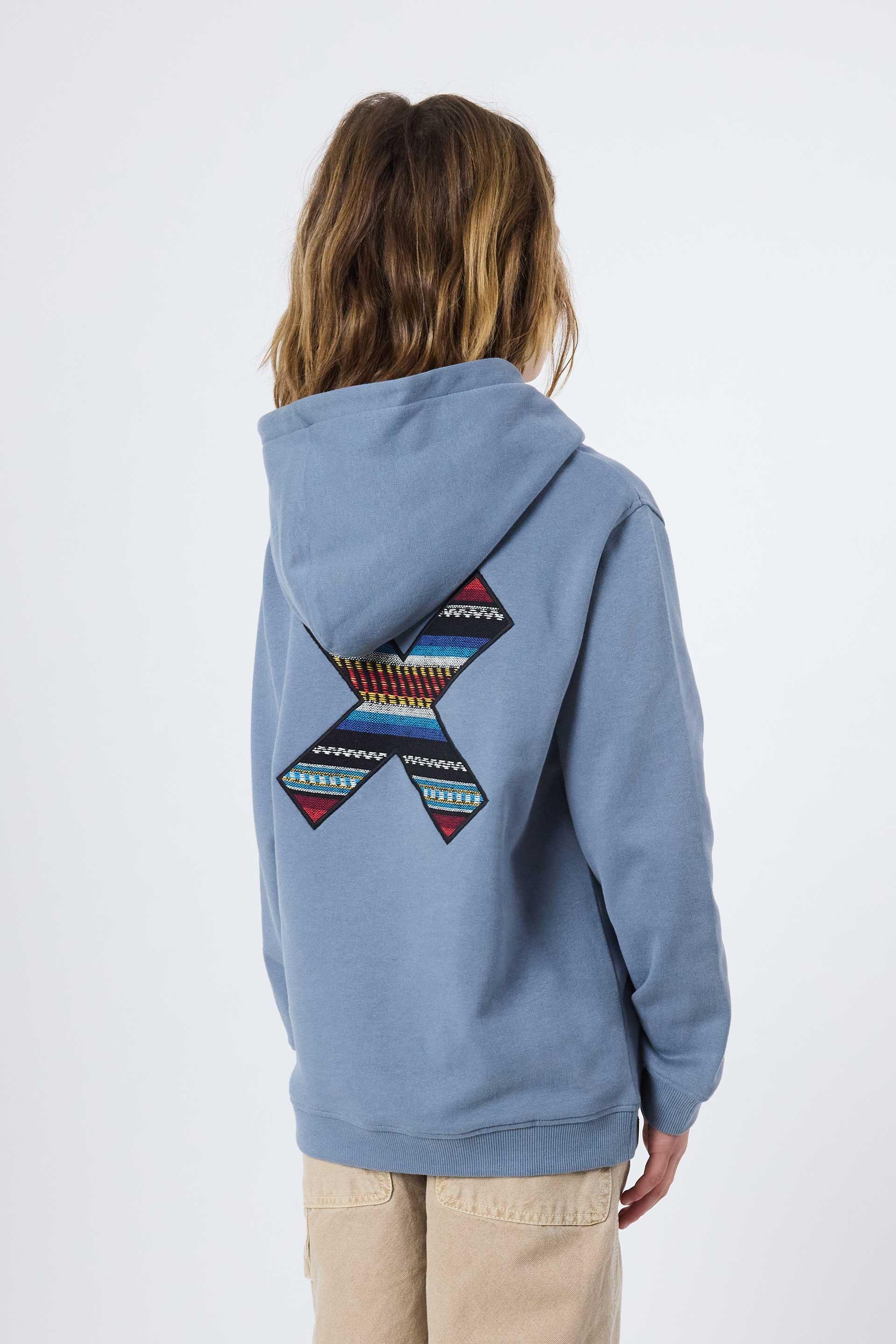 Sudadera con Capucha Kids Blue Banana Sky Blue de Algodón 100% Orgánico 2/4