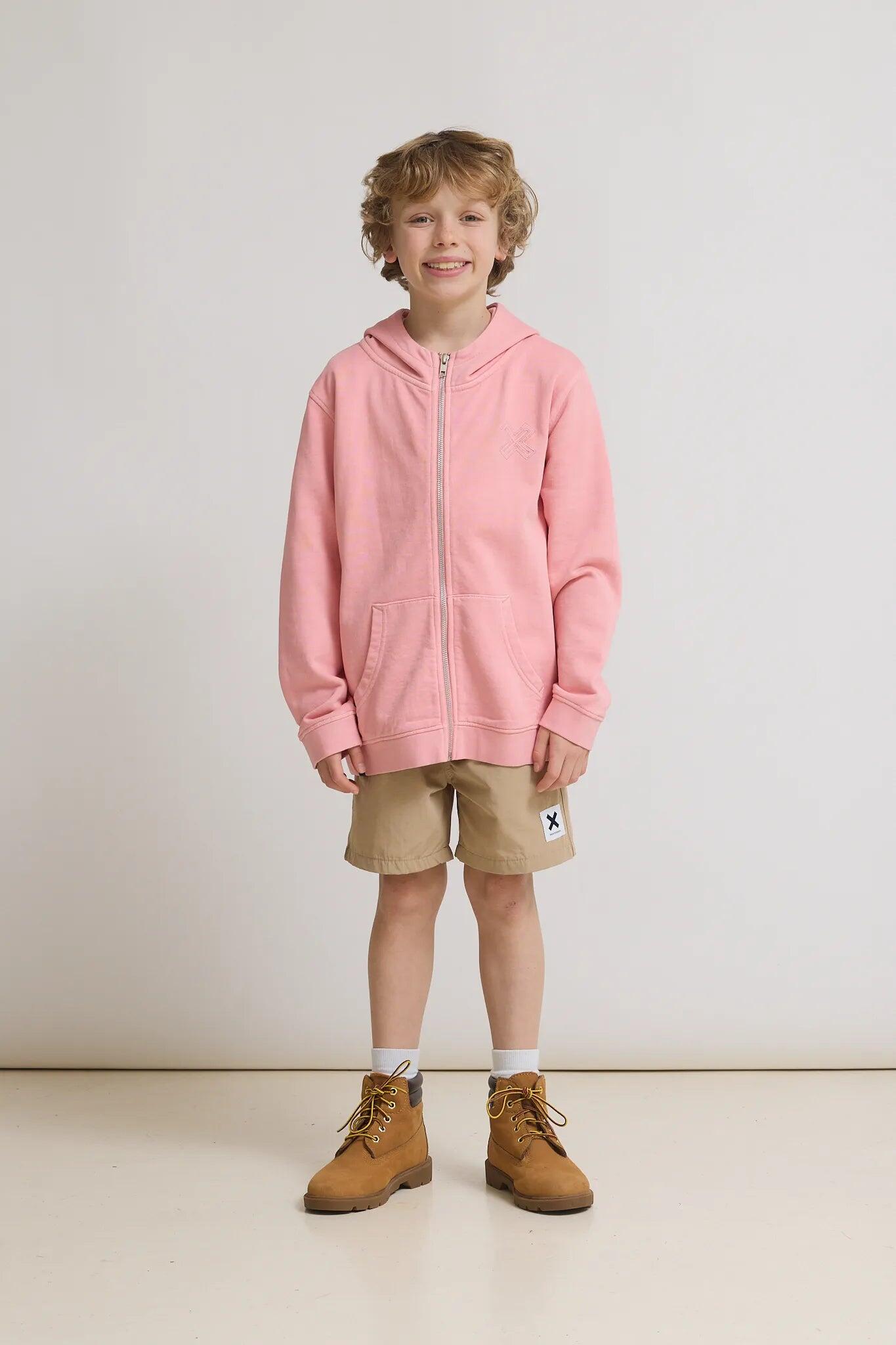 Sudadera con Capucha Full Zip Kids Blue Banana Sorbet de Algodón 100% Orgánico 3/4