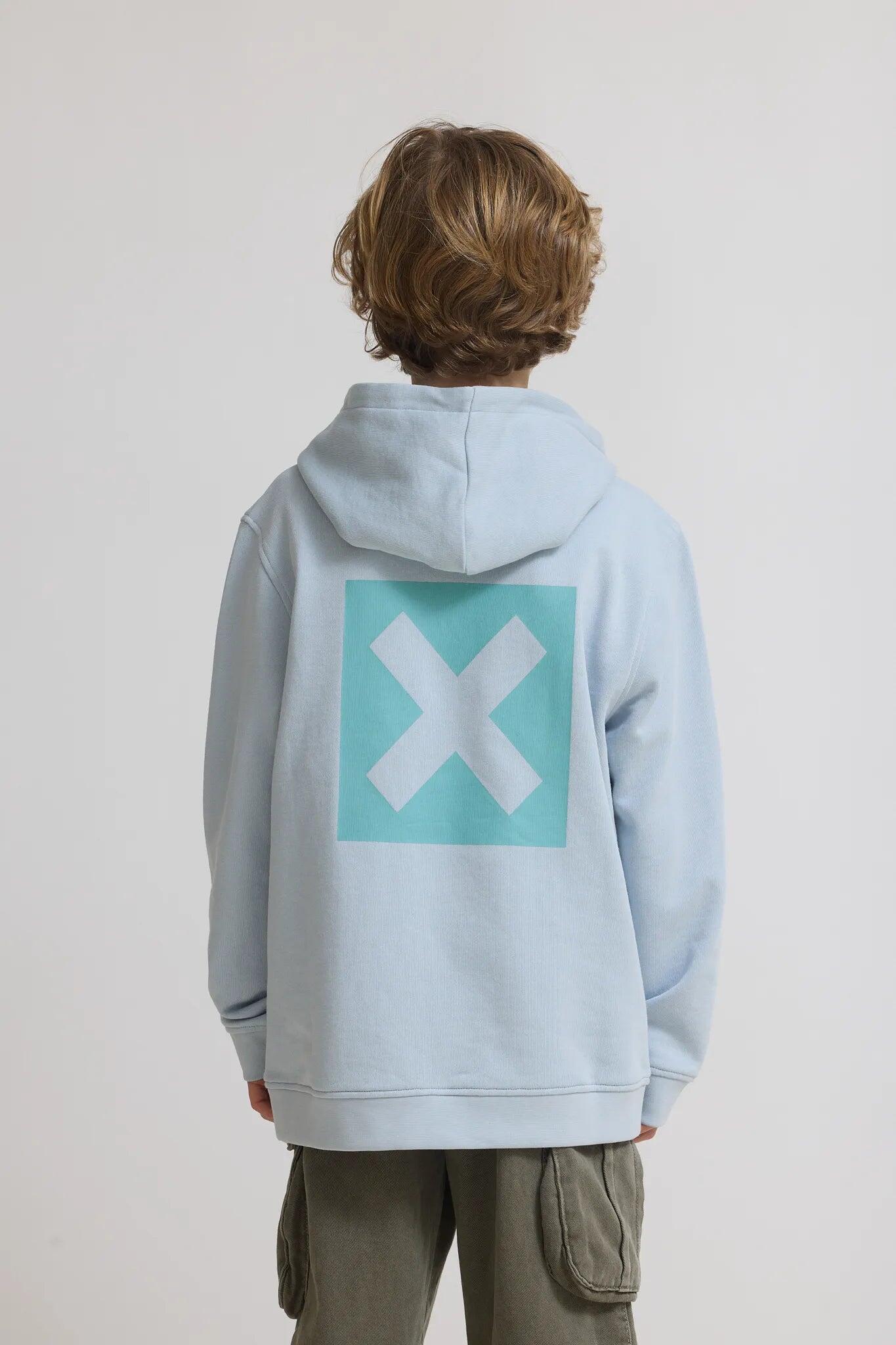 Sudadera con Capucha Kids Blue Banana Ice Blue de Algodón 100% Orgánico 2/4