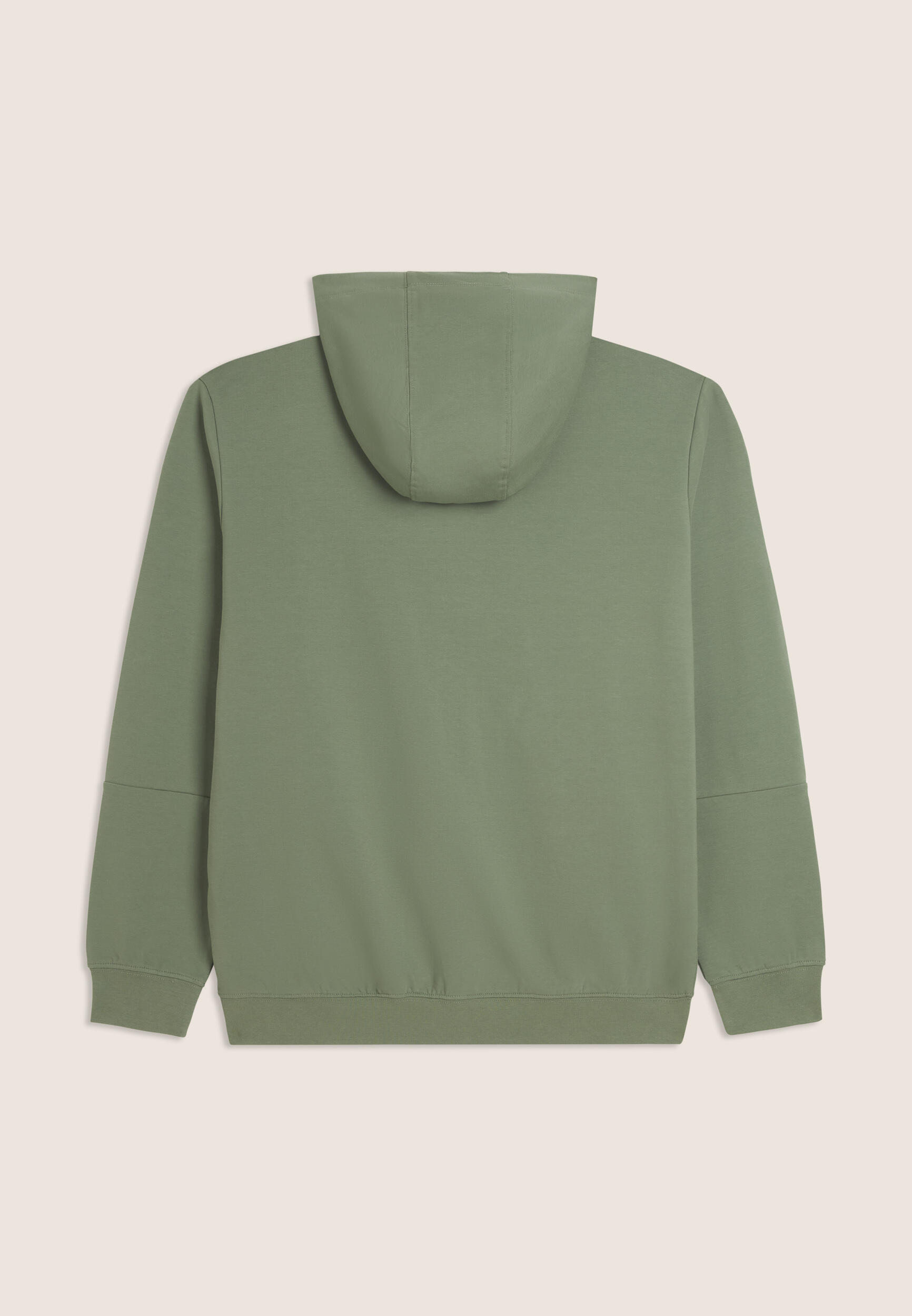 Sweat-shirt à capuche et fermeture éclair intégrale et bandes ton sur ton 2/3