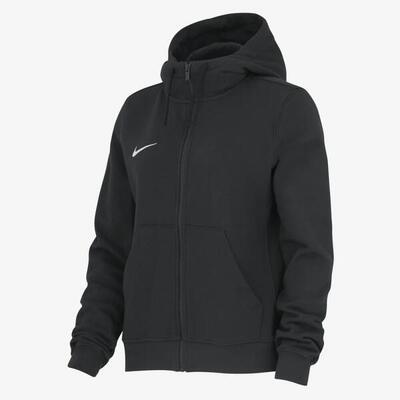 Nike dames full zip hoodie team club zwart maat m