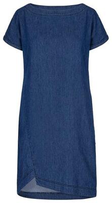 Loap diviniss damesjurk 100% katoen blauw