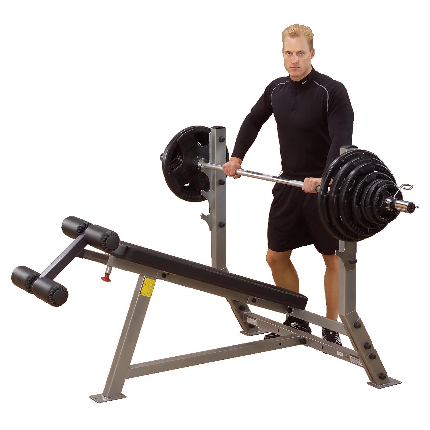 Decline bench press halterbank - SDB351G - duurzaam & stabiel 2/5