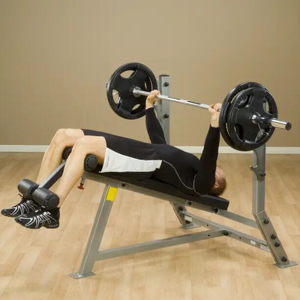 Decline bench press halterbank - SDB351G - duurzaam & stabiel 5/5