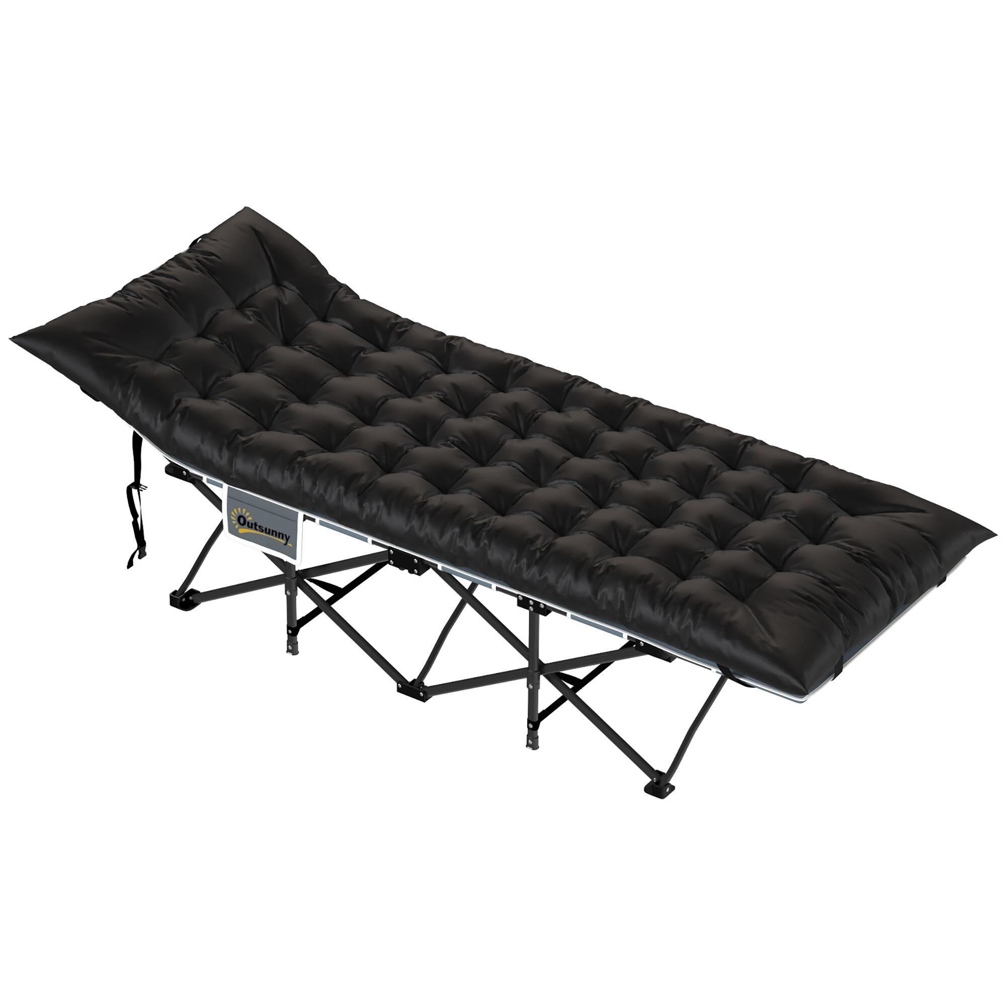 Esterilla de Camping Outsunny 200x80x8 cm Negro 5/5