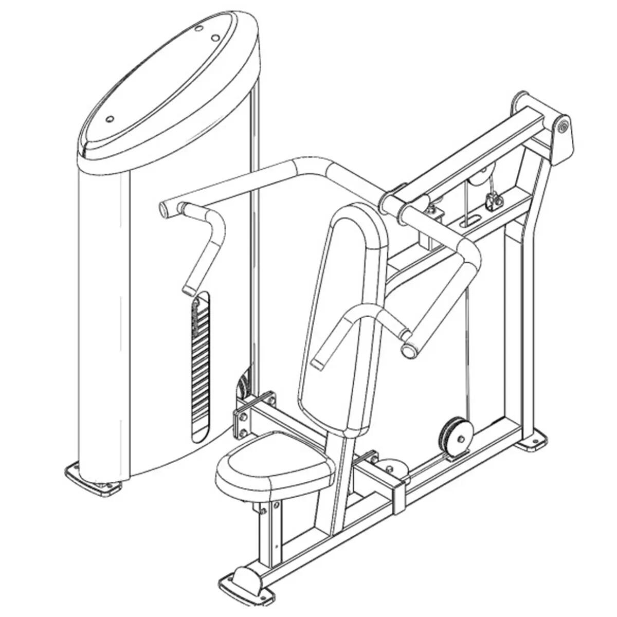 Body-Solid Pro Club Line Series II Presse Epaules Pro S2SP 5/5