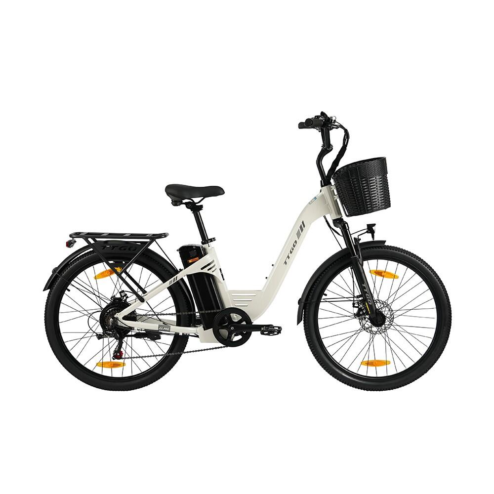 Elektrokolo TTGO C2 PRO pro dojíždění, baterie 36 V 18 Ah, Shimano 7 rychlostí 6/7