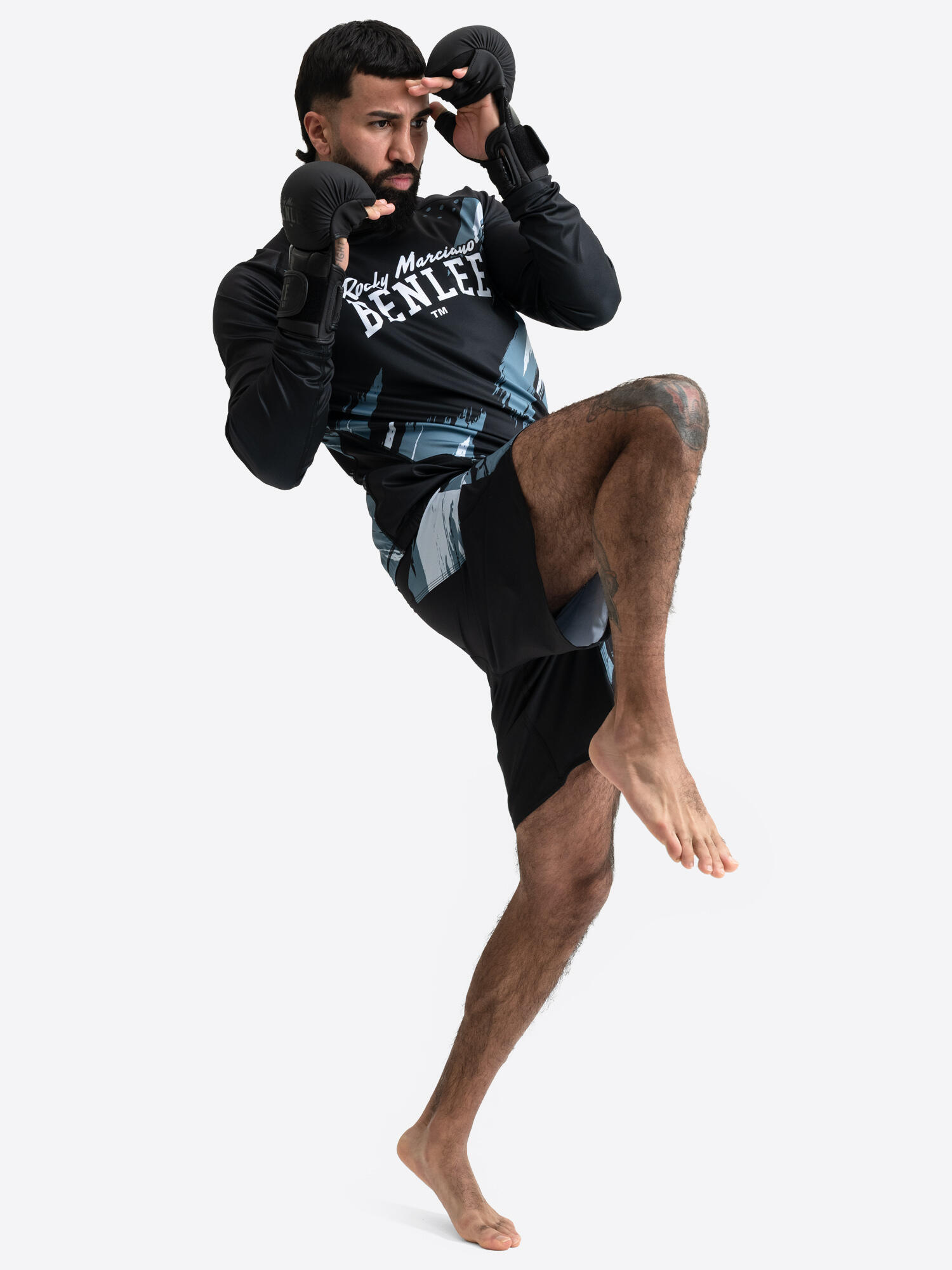 BENLEE Herren Rashguard long sleeve schmale Passform TRIMLEY 4/6