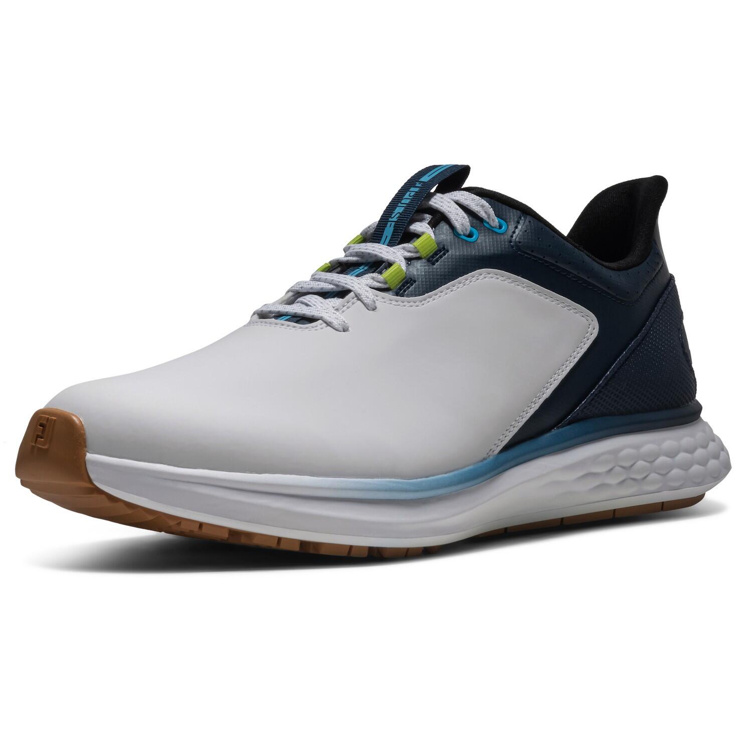 Zapatos Golf Footjoy Pulse Hombre Blanco y Azul 7/7