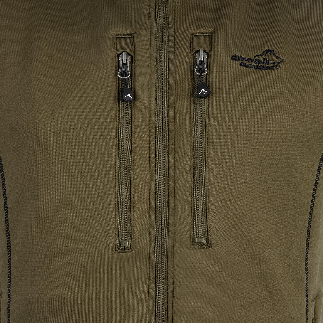 Powerfleece-Weste für Herren in Olivgrün 4/5