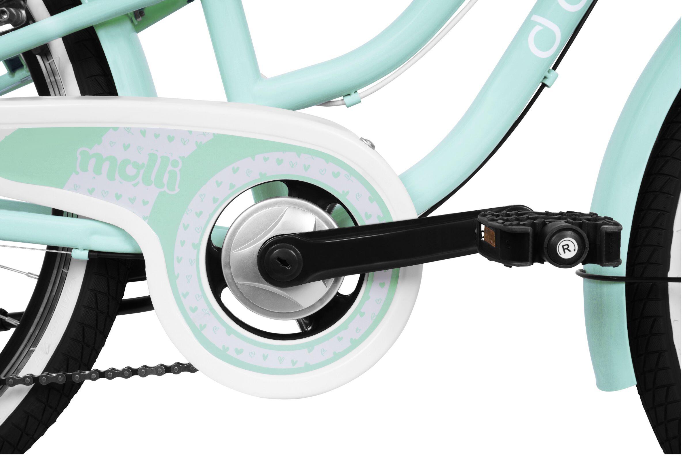 Bicicletta da bambino Davi Molli, 24", 130–165 cm, 7 velocità, menta 5/6