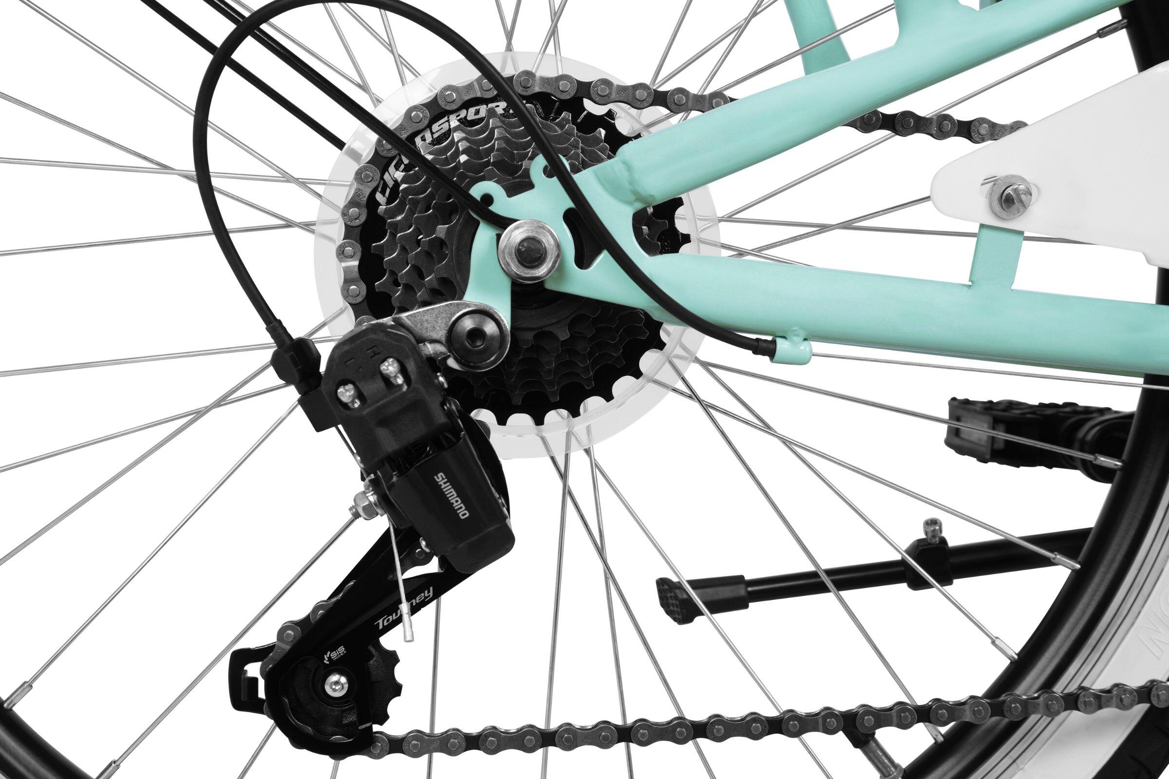 Bicicletta da bambino Davi Molli, 24", 130–165 cm, 7 velocità, menta 6/6