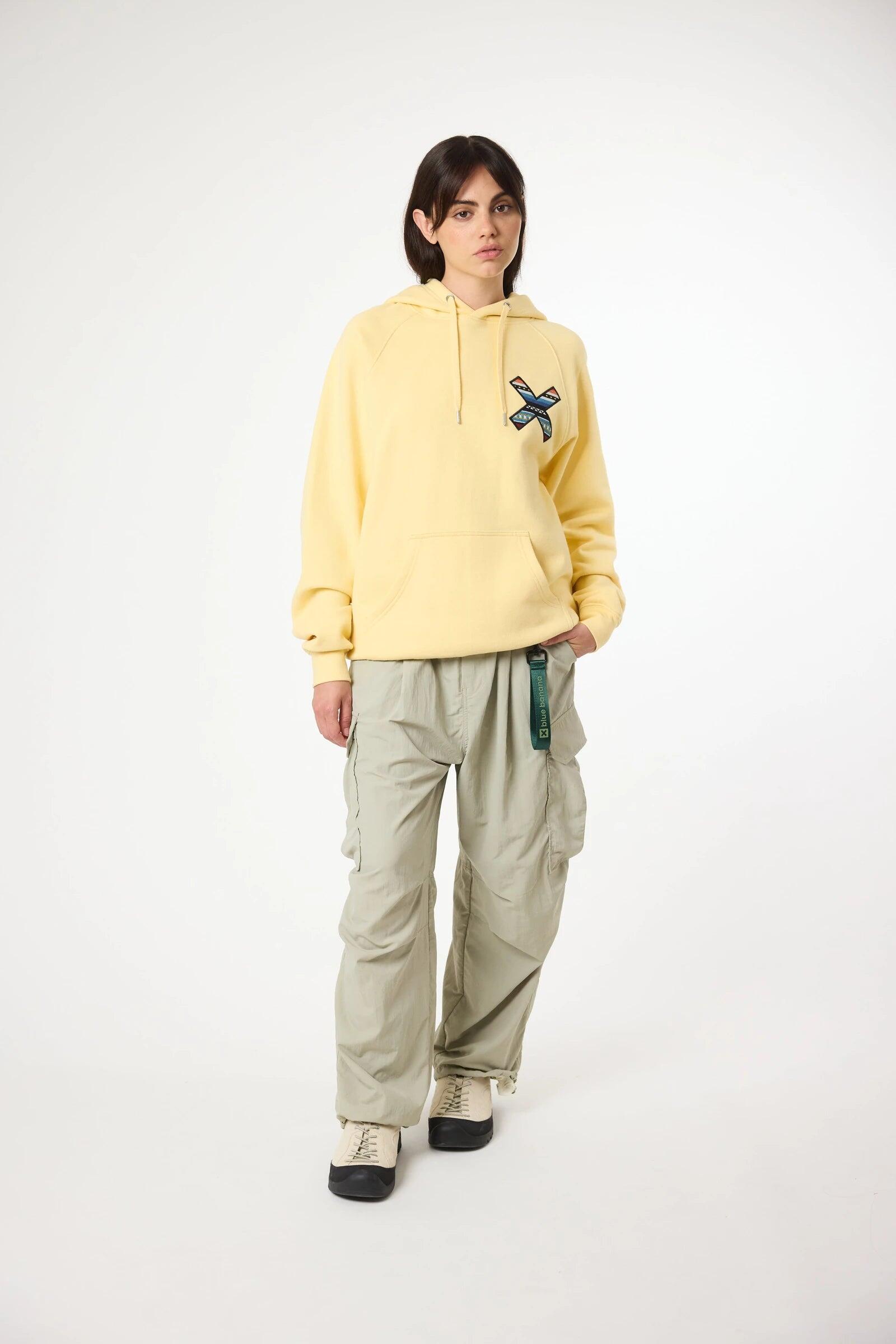 Sudadera con Capucha Blue Banana Amarillo Claro de Algodón 100% Orgánico 6/7
