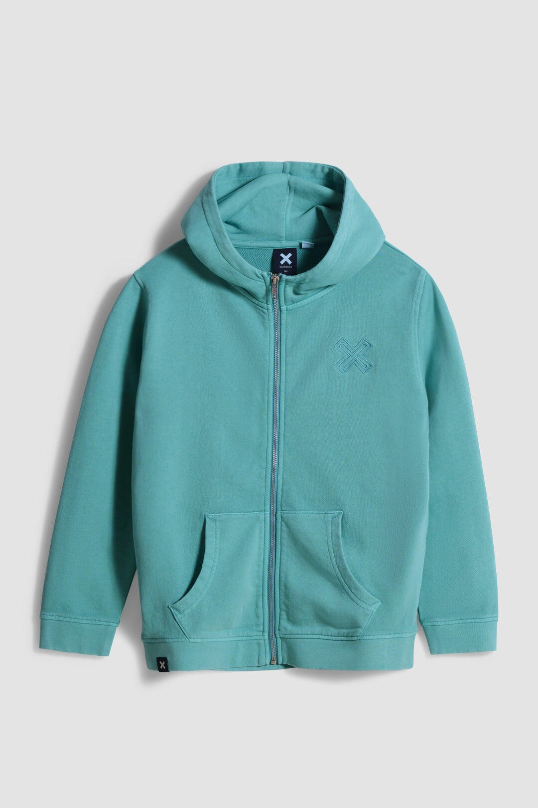 Sudadera con Capucha Full Zip Kids Blue Banana Acqua de Algodón 100% Orgánico 4/4