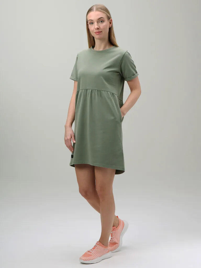 Vestido mujer Loap Denisa verde 4/7