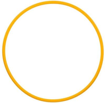 Cerchio da ginnastica Fitforce Hula Hoop 70 cm Giallo