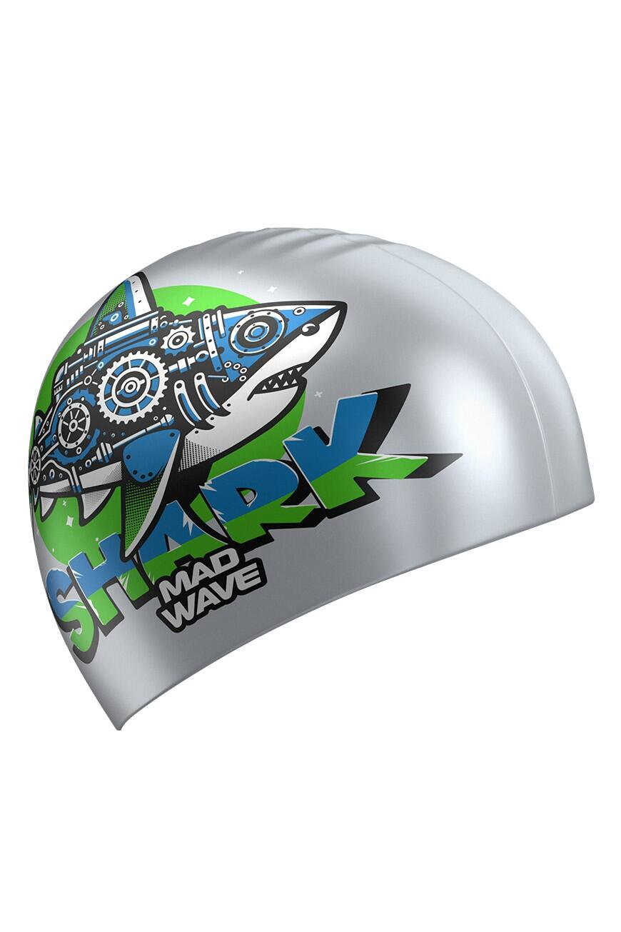 Touca Natação de silicone SHARK Plata 3/3