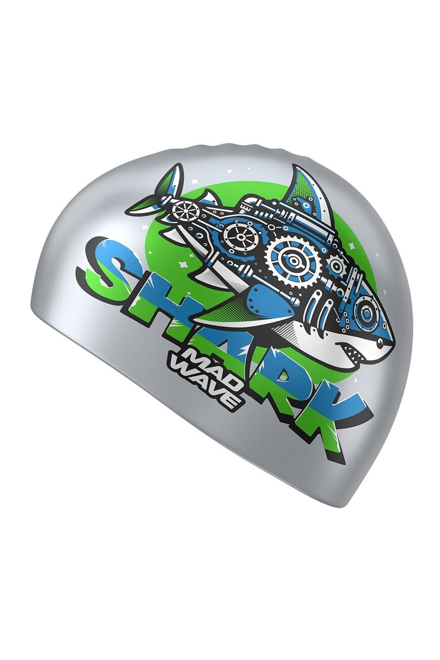 Touca Natação de silicone SHARK Plata 2/3