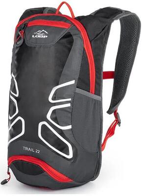 Fietsrugzak loap trail 22 blk-rood zwart