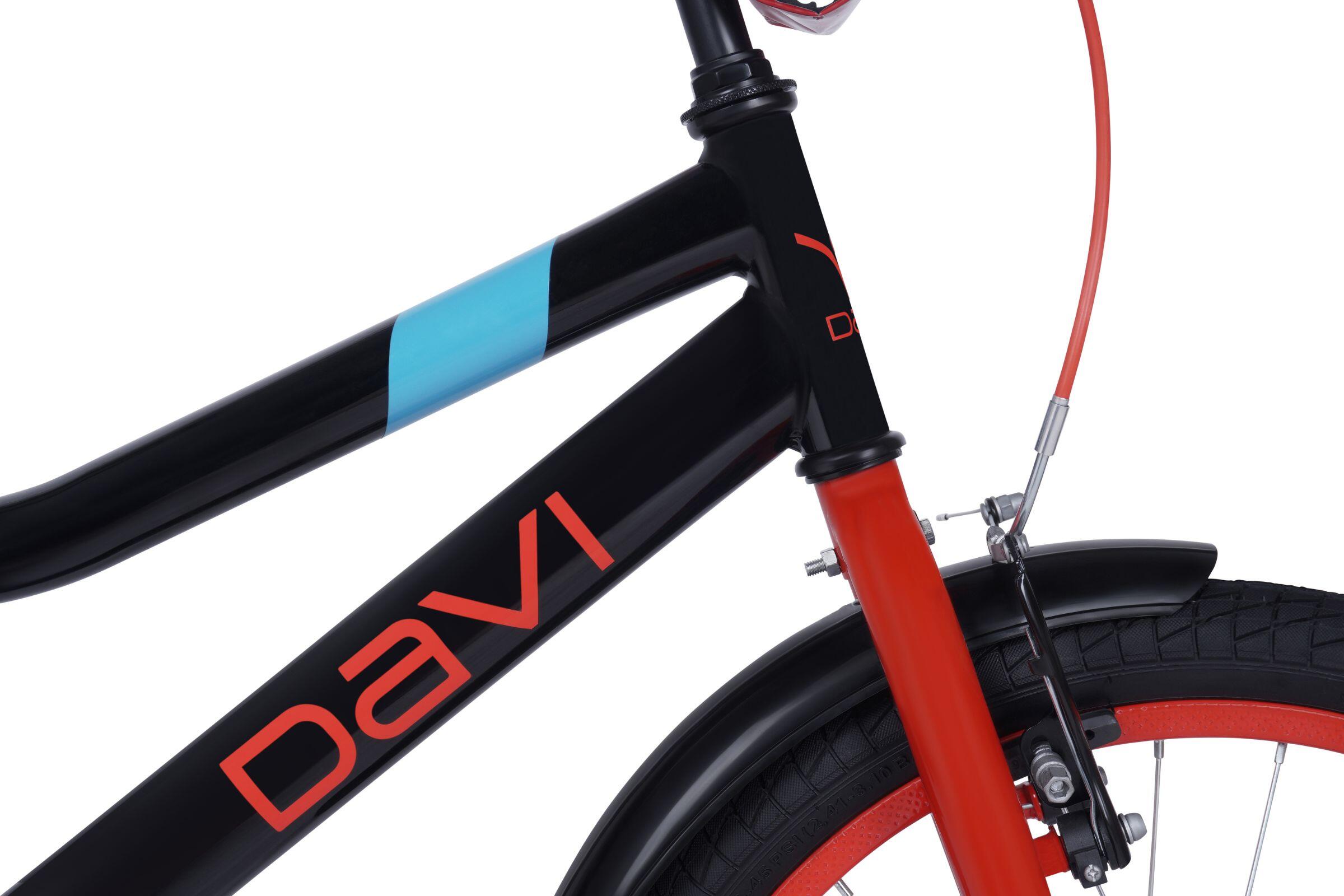 Vélo enfant 20″ Davi Zippy Trend 1 vitesse 110-130 noir 3/6