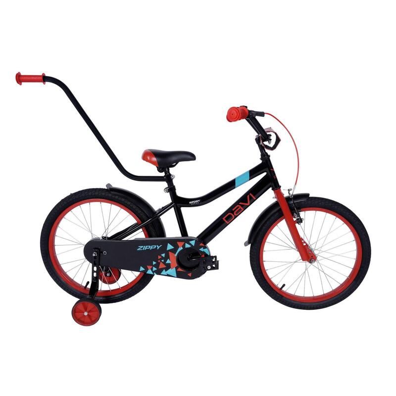 Dětské kolo Davi Zippy, 20", 110–130 cm, 1 rychlost, černé