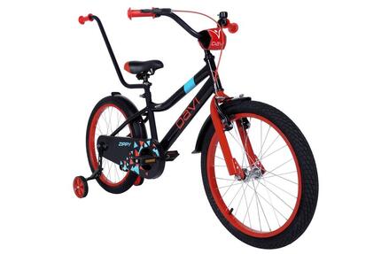 Vélo enfant Davi Zippy, 20", 110–130 cm, 1 vitesse, noir