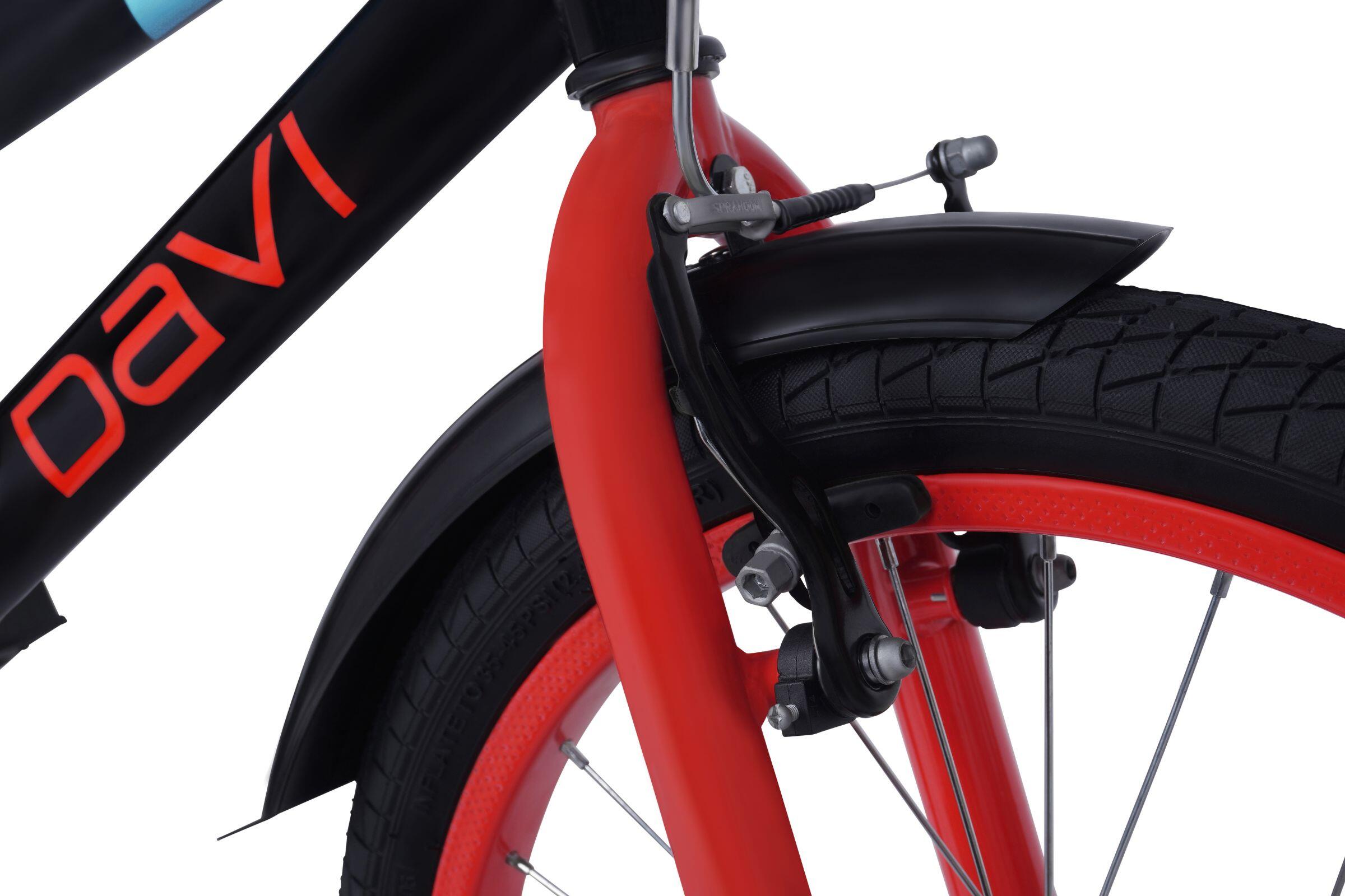 Vélo enfant 20″ Davi Zippy Trend 1 vitesse 110-130 noir 4/6