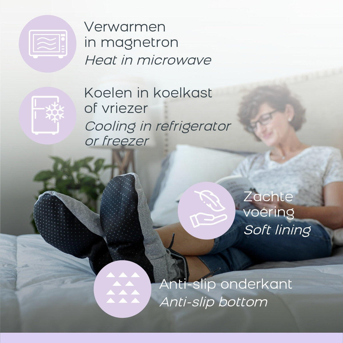 Cozy Boots & Cozy Eyes – Wärmende/kühlende Hausschuhe und Augenmaske 3/5