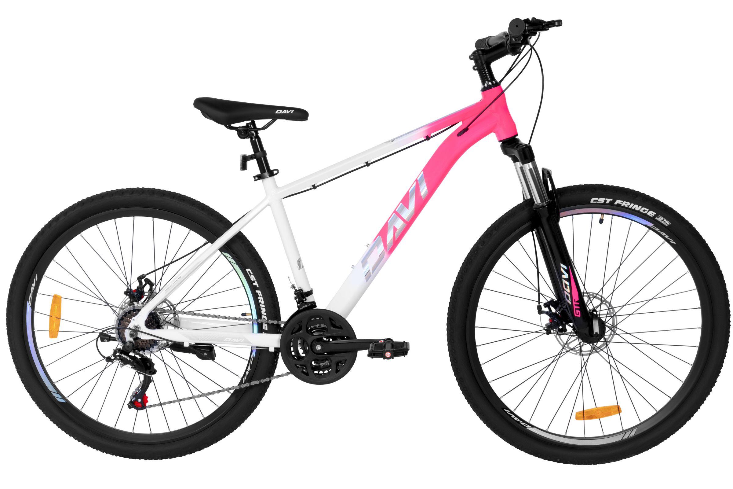 MTB Davi Bella Aluminium, 27.5", 160–185 cm, 21 velocità, rosa/bianco 2/6