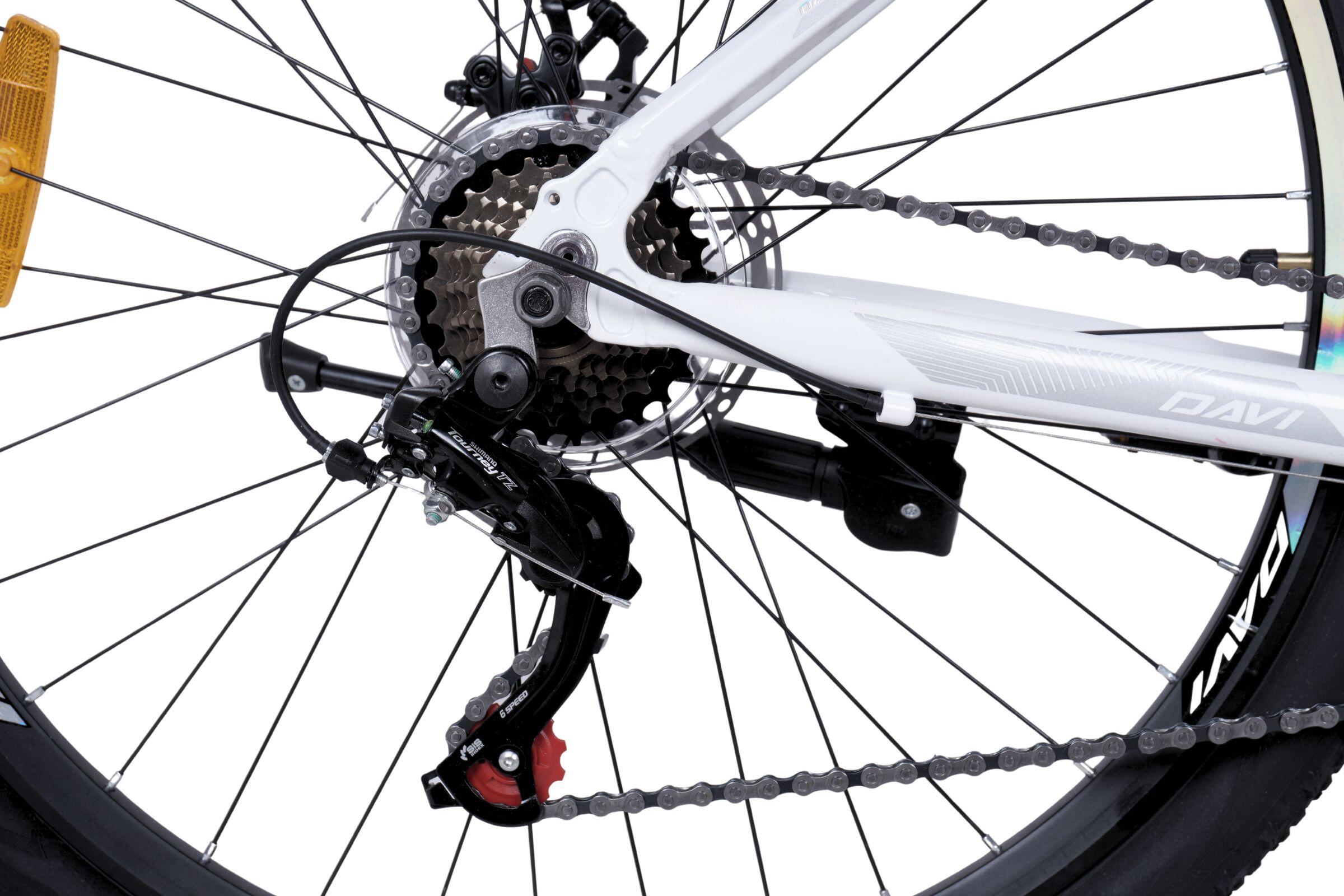 MTB Davi Bella Aluminium, 27.5", 160–185 cm, 21 velocità, rosa/bianco 6/6
