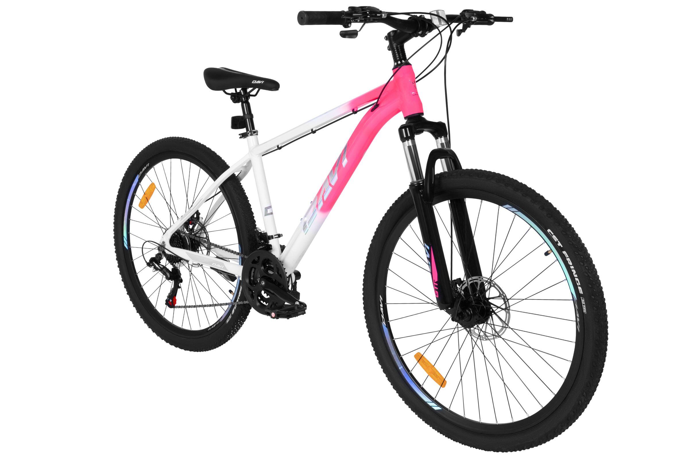 MTB Davi Bella Aluminium, 27.5", 160–185 cm, 21 velocità, rosa/bianco 1/6