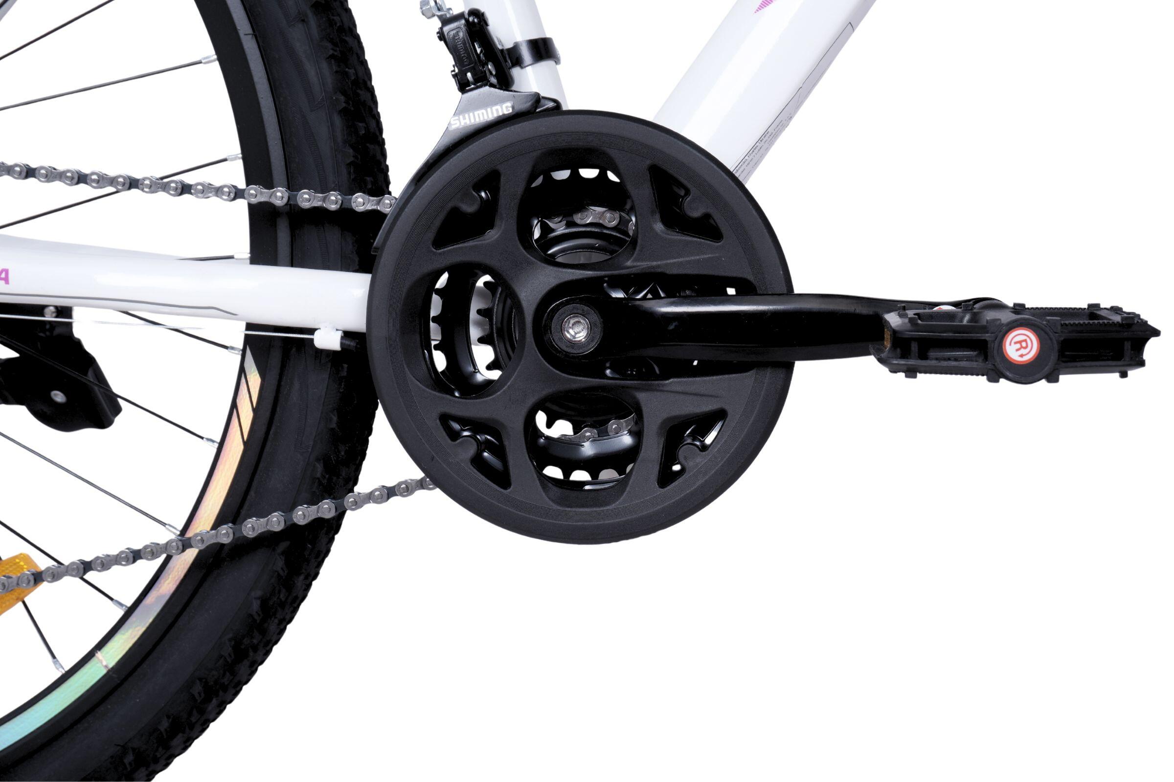 VTT Davi Rosita, 27.5", 160–185 cm, 21 vitesses, blanc/rose 5/6